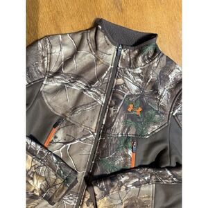 Under Armour Realtree Xtra Camo Jacket Mens M UA Storm Hunting Softshell
